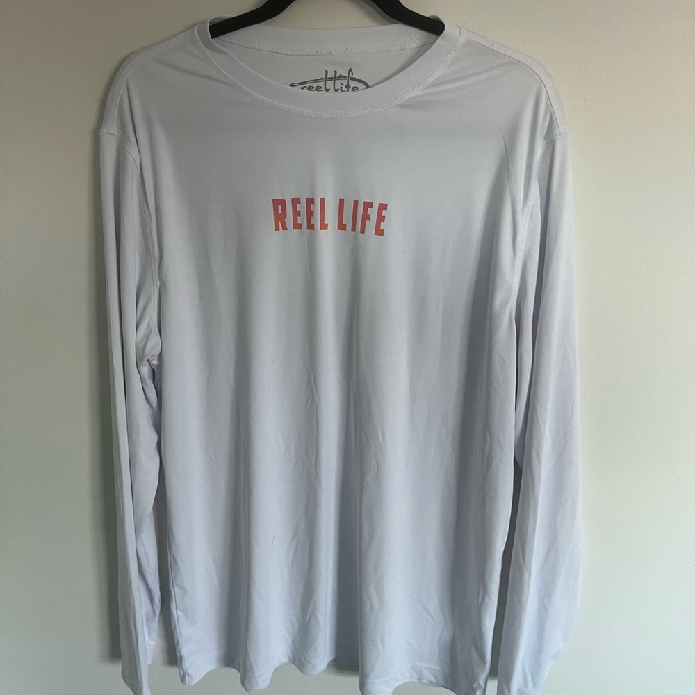 Reel Life White Long Sleeve Men's Shirt